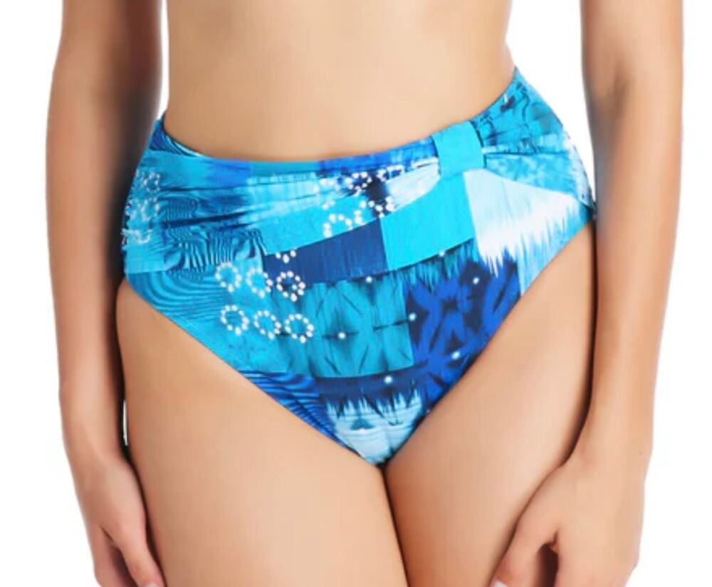 Bleu Rod Beattie Too Hot To Handle Draped High Waist Bottom 6 NWT